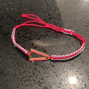 Handmade thread adjustable bracelet V shape